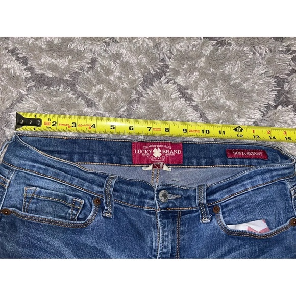 Lucky Brand Sofia Skinny Ankle Jeans 8/29 Medium Wash Stretch Blue Denim Women's - Picture 7 of 10